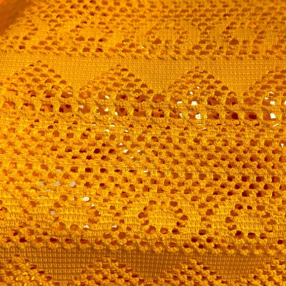3/$12 Yellow Mesh Swimsuit Coverup - Picture 8 of 9